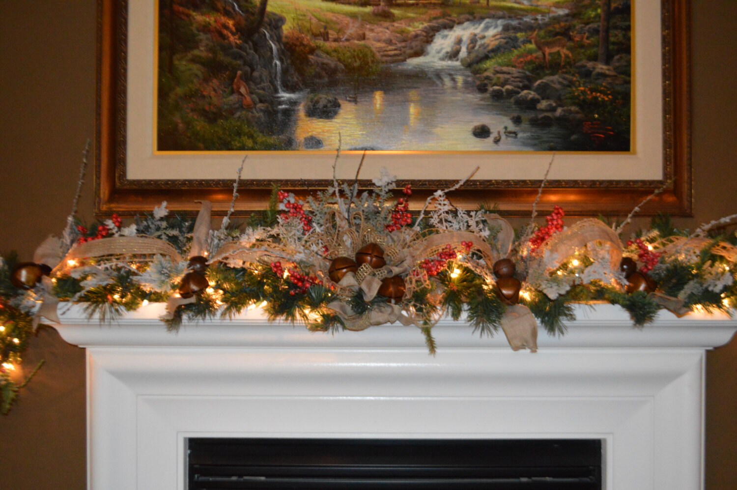 SET Tree Topper & Garland Bell Garland Mantle Garland Etsy