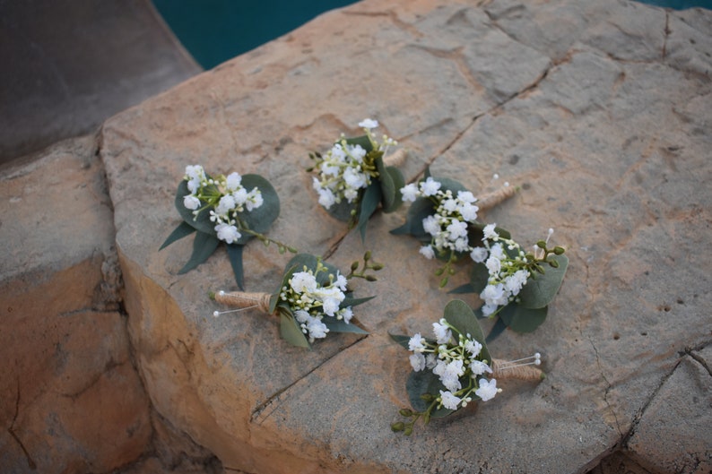 Grooms Boutonniere, Wedding Boutonniere, Mens Boutonniere, Thistle Boutonniere, Rose Boutonniere image 4