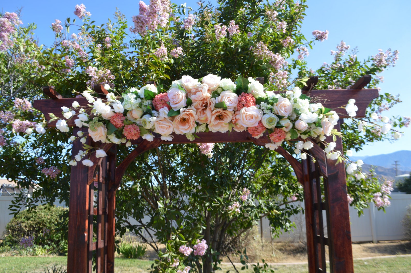 Wedding Arch Coral Arch Wedding Arch Flowers Arbor Flowers Etsy