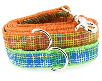 Madras Plaid Dog Lead -- Matches my Personalized Madras Plaid Dog Collars