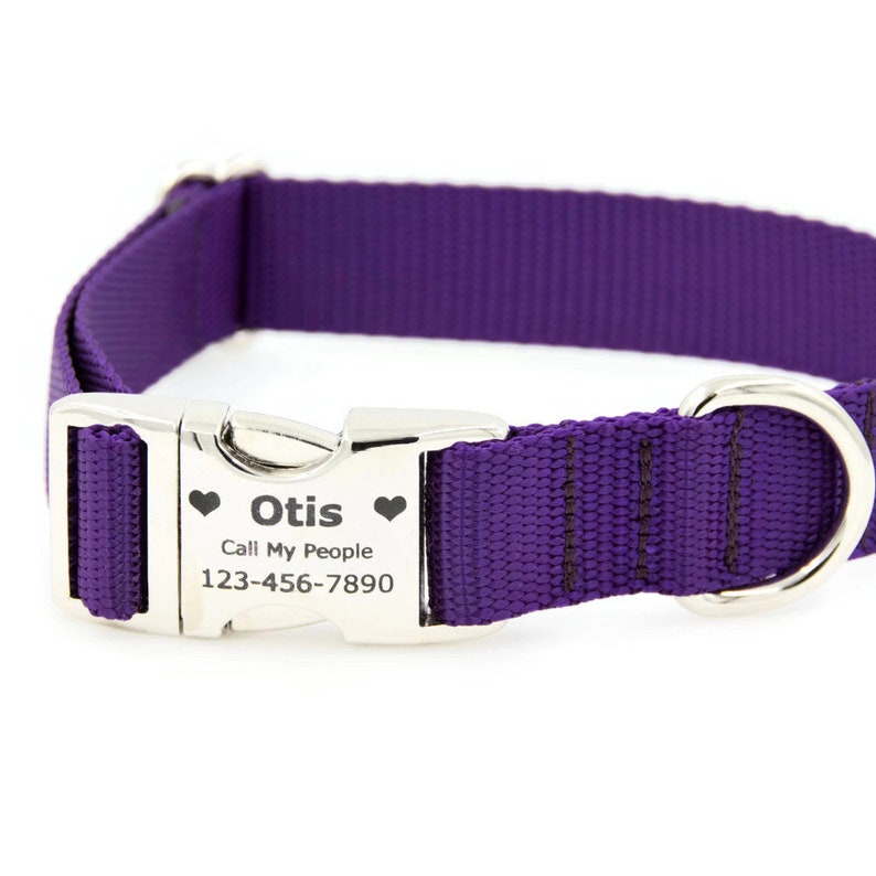 Emoji Personalized Dog Collar / Laser Engraved Nameplate / Boy Etsy