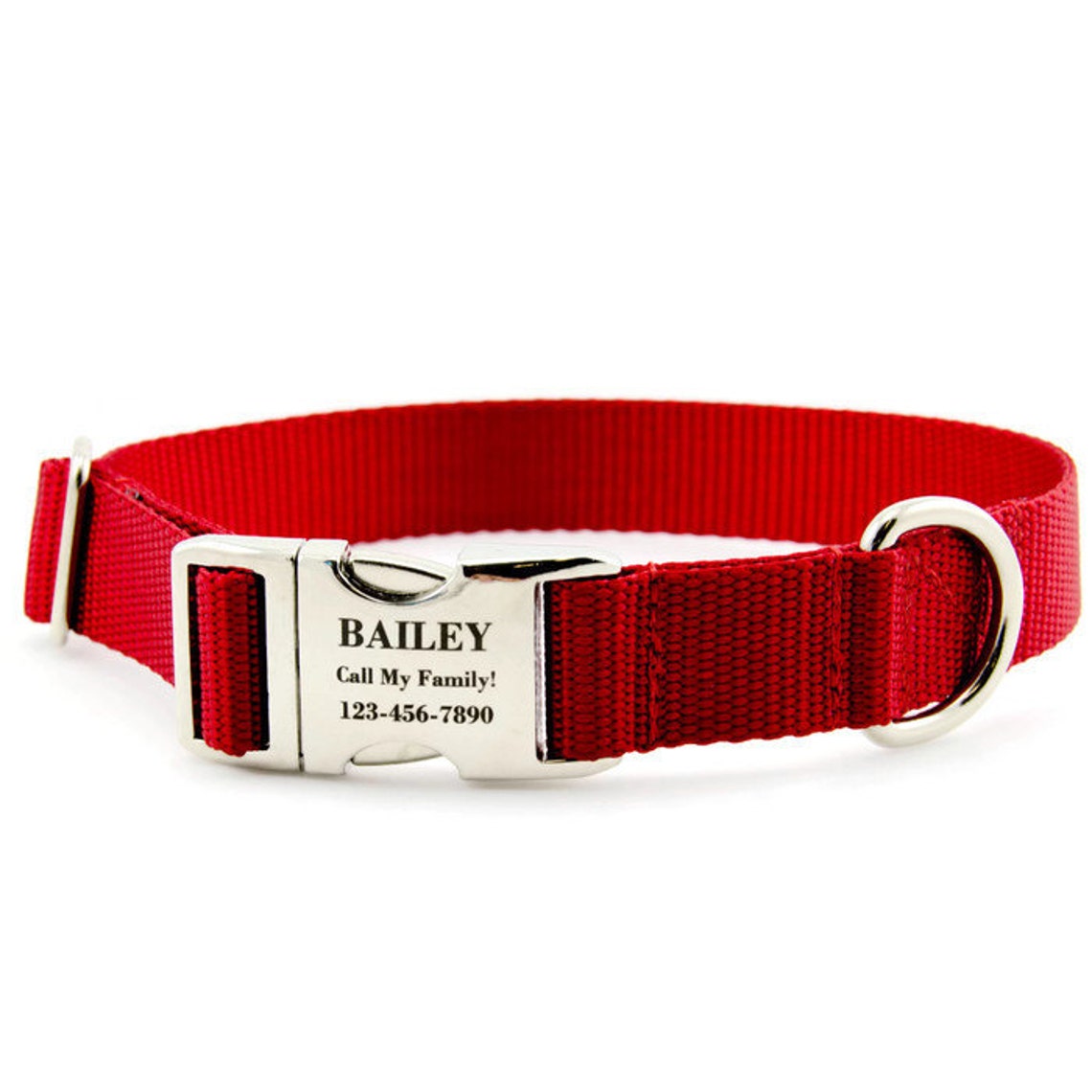 Personalized Dog Collar and Leash Set Custom Engraved Etsy