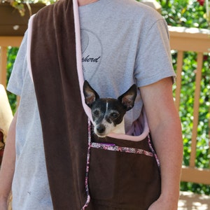 DIY Dog Carrier PDF Sewing Pattern Tutorial Small Dog Purse image 4