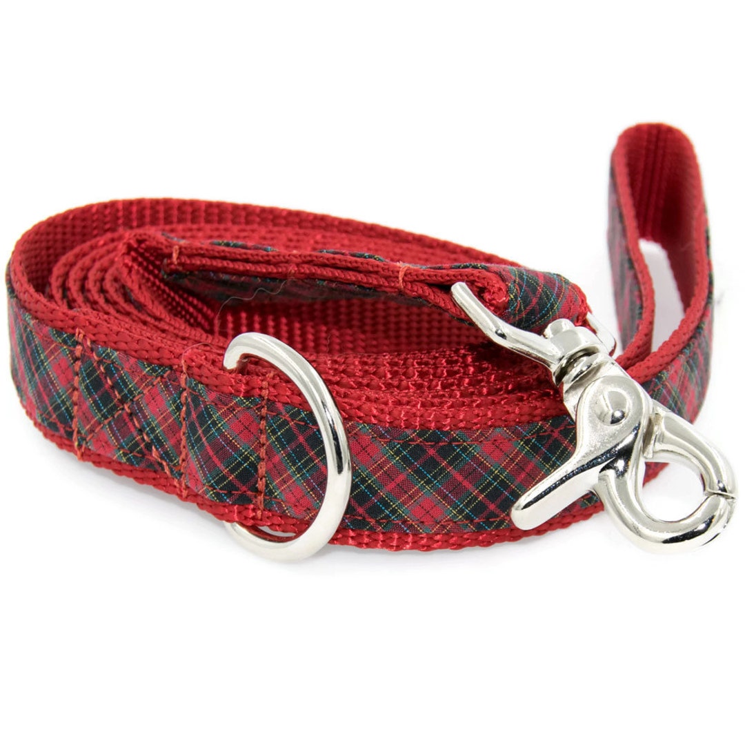 Tartan Dog Leash Matches My Tartan Personalized Dog Collars Etsy