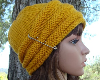 DIY - Knitting PATTERN #4: Womens Beehive Knit hat pattern, Fun and Sassy Beehive Hat Pattern, Size Teen/Adult - PDF Digital Pattern