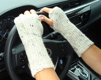 DIY - Knitting PATTERN #95: Fingerless Gloves/Mittens, Beginner Knitting Pattern, Size Teen/Adult - PDF Digital File/Pattern