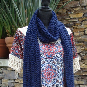DIY - Knitting PATTERN #56: Knit Scarf Pattern, Reversible Knit Scarf Pattern, Scarf Pattern, Neckwarmer - Digital Pattern