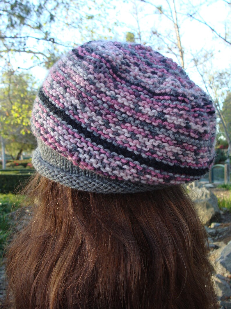 DIY Knitting PATTERN 212 French Beret Knit Slouchy Etsy