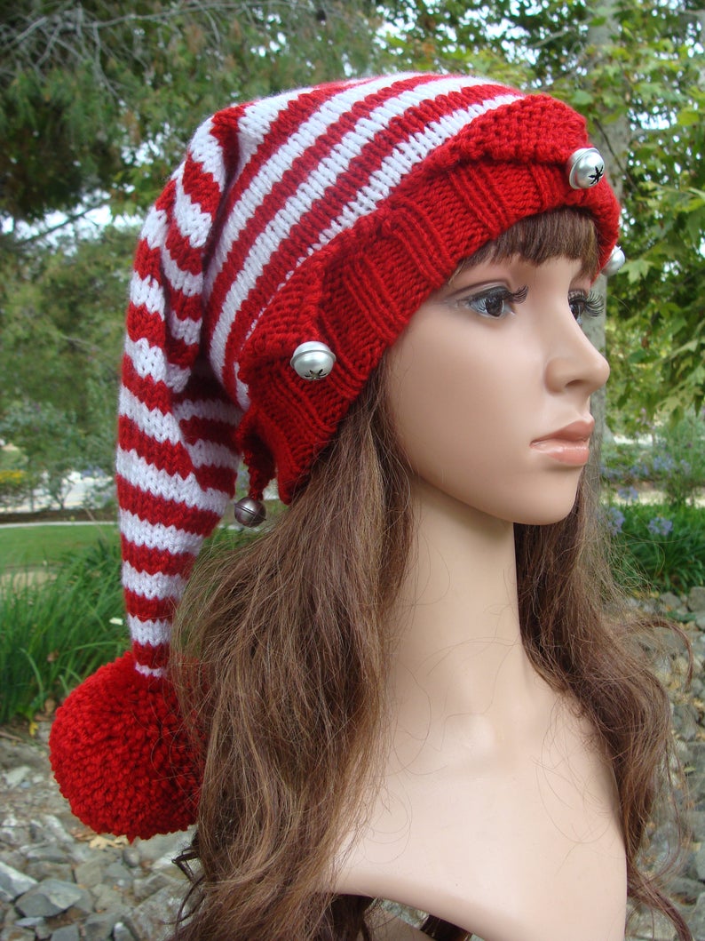 DIY Knitting PATTERN 168: Santa's Elf Knit Hat with | Etsy