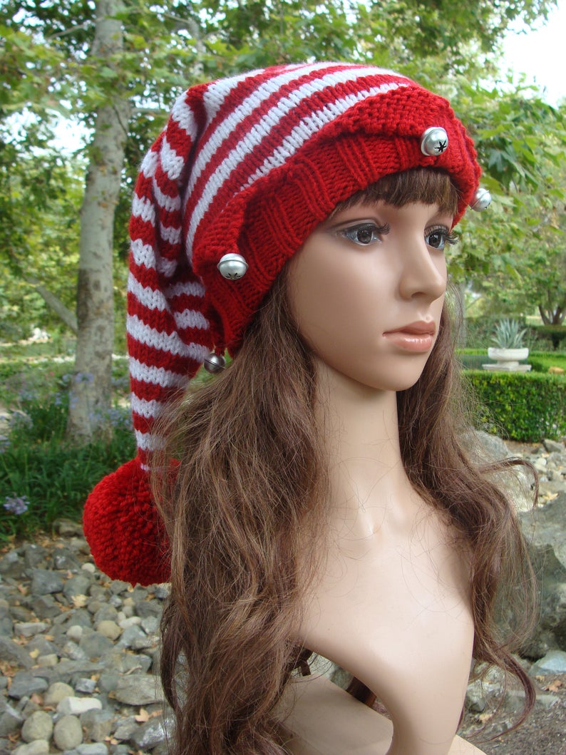 DIY Knitting PATTERN 168: Santa's Elf Knit Hat with | Etsy