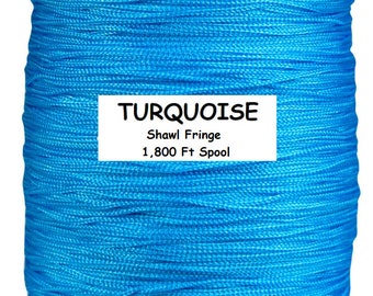 Shawl Fringe & Needle - Turquoise