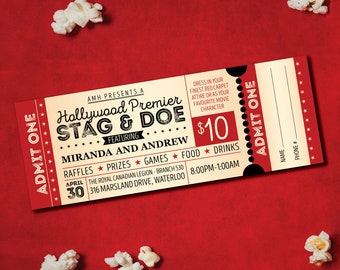 Ticket voor Hollywood Stag & Doe // Ticket voor Hollywood Jack en Jill - filmthema