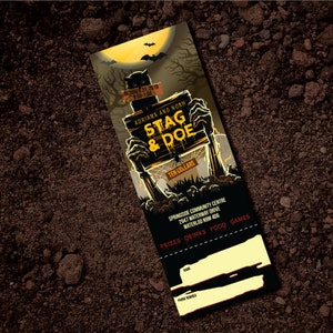 Zombie Stag & Doe Ticket // Zombie Jack and Jill Ticket - Halloween Theme