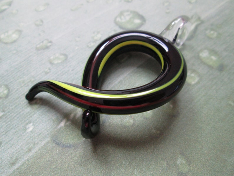 Custom Hemp Necklace with Black Glass Swirl Pendant Hippie Hemp Jewelry Layering Hemp Necklace Beach Swirl Pendant Boho Retro