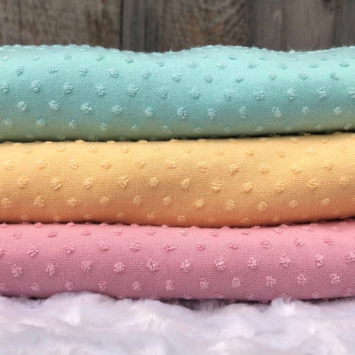 Swiss Dot Jersey Knit Solid Fabric Etsy