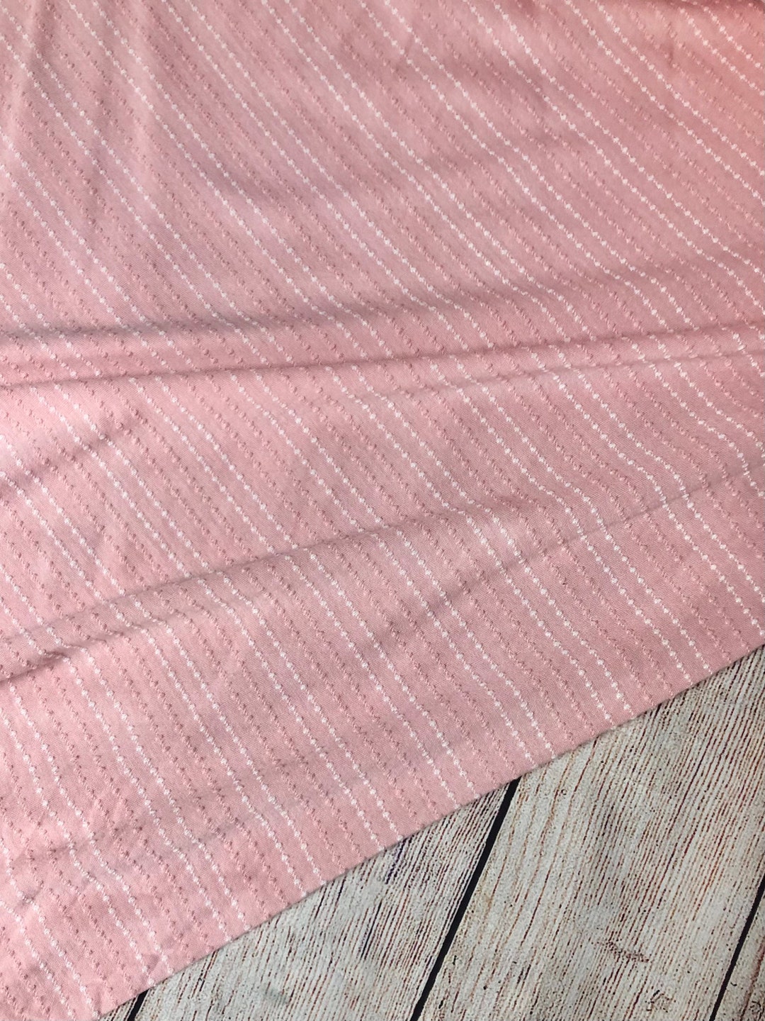 Jacquard Knit Dotted Line Peachskin 58/60 Apparel Fabric by Etsy