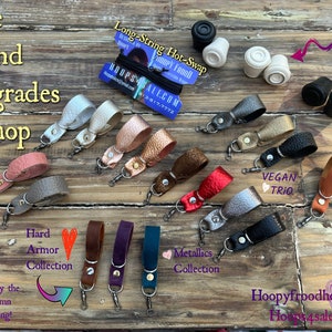 Levitation Wand Shop - Long Leash Extensions, Finger Loops in Leather or Vegan - beautifully handcrafted by HoopY
