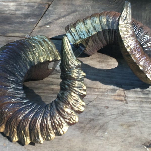 Bull - Ram Horns "Taurus" inspired wearable horns - natural fantasy - rugged - comfortable - Performers and Cosplay - Yes!