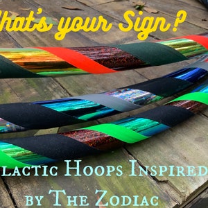 Zodiac Sign Custom Travel Hoop - Excellent Birthday Gift to beginner - height based - Designed by an Aquarius