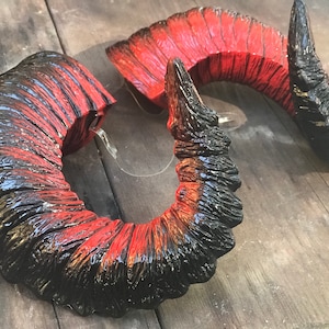 New! "Lucifer" Devil Ram Horns for Epic Demonic Halloween Cosplay