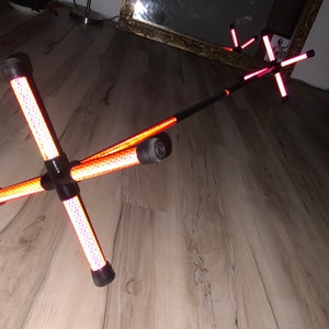 Ethereal Pink Dragon Staff - Highly Reflective, Color Morphing Glow!