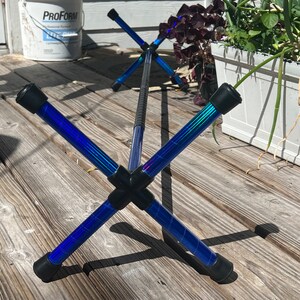 New Electric Blue Prism Dragon Staff a rainbow caster with a cool voltage effect image 6
