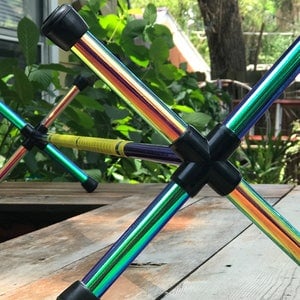 Contact Prism Dragon &quot;Kaleidoscope&quot;   Staff Flow Prop - HoopY FrooD
