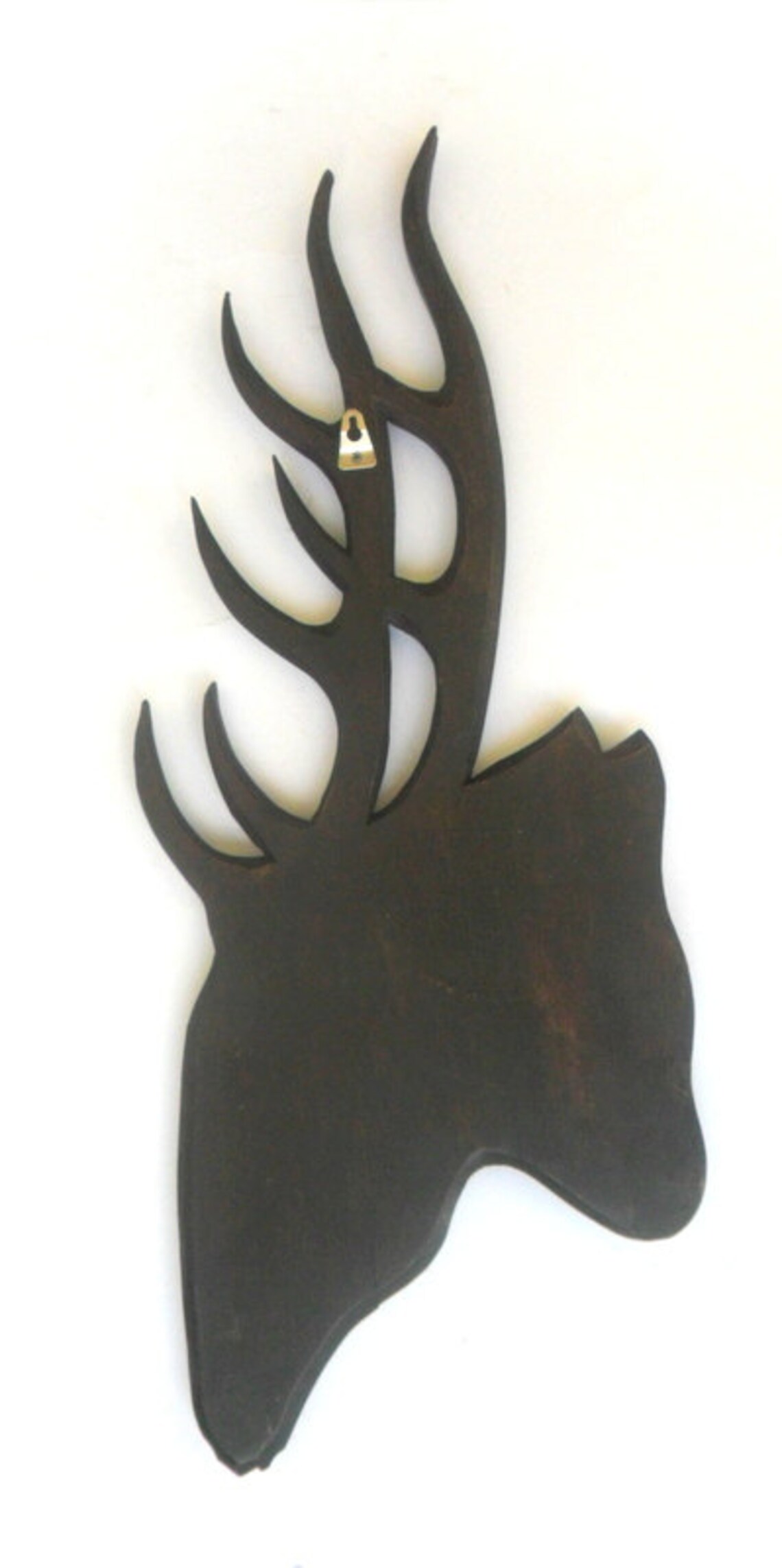 Handmade Teak Wood Hand Carved Deer Head Wood Carving Wall Etsy