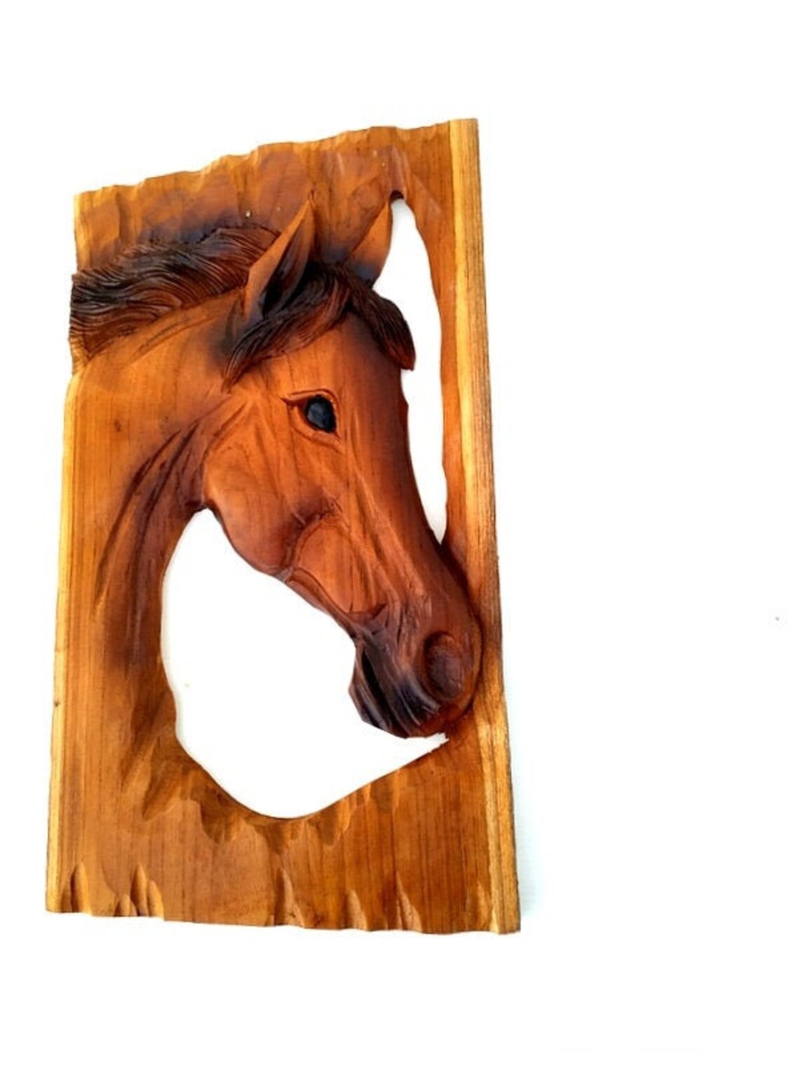 Wooden Horse Head, Horse Wood Carving, Wooden Horse, Horse Art ,wall