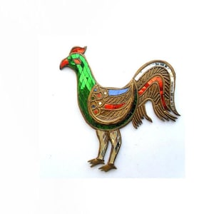 Mosaico galo frango pássaro arte de vidro multicolorido artesanal espelho mosaicos arte decoração para casa artesanal esculpido à mão presente de madeira 10 &quot;x 9.5&quot;