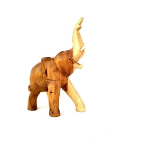 Hand Carved Elephant, Wood Carving Elephant, Wooden  Elephant, Wood  Elephant Art Home Decor / Gift