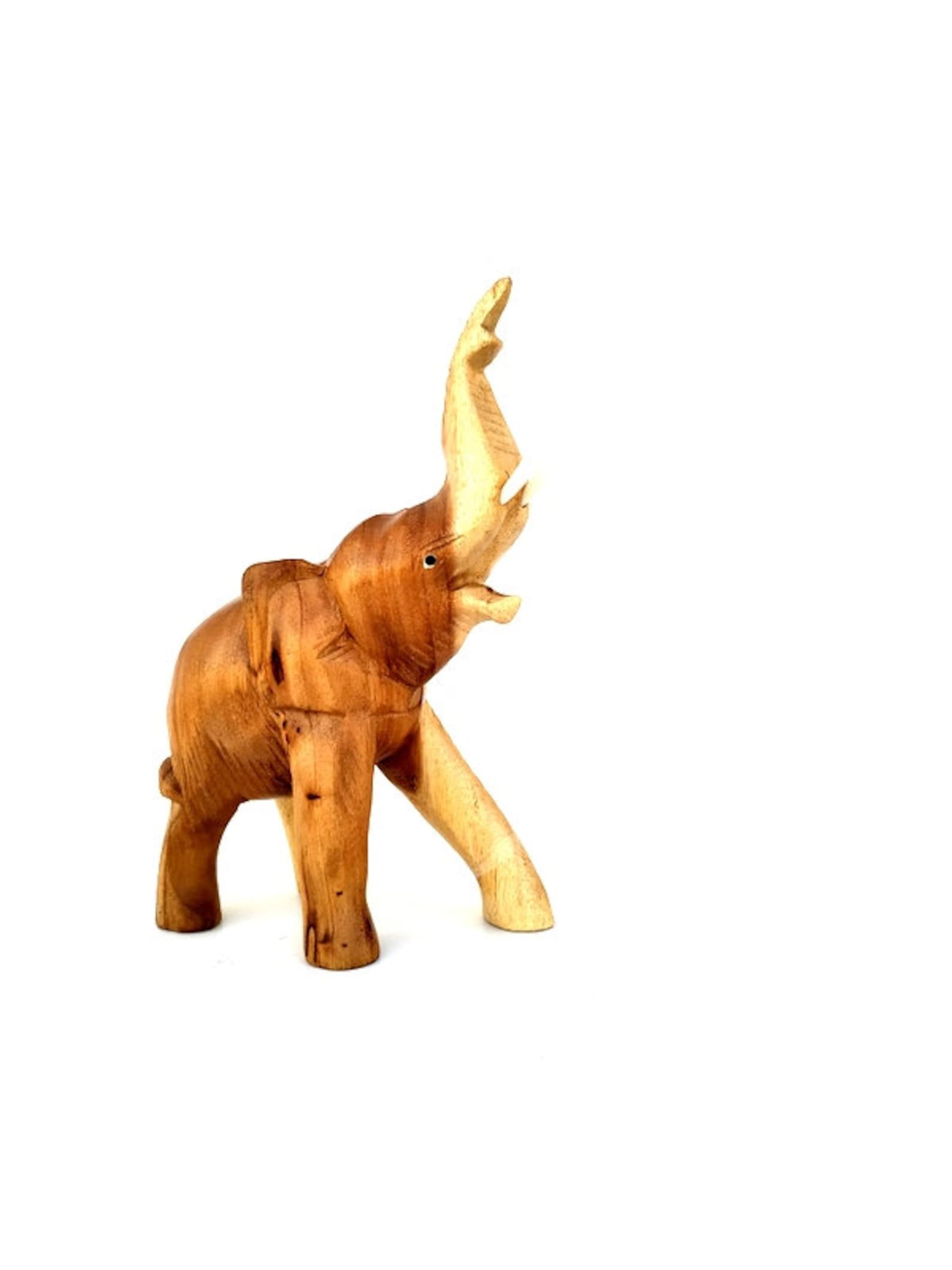 Hand Carved Elephant Wood Carving Elephant Wooden Elephant Etsy