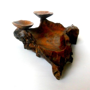 Natural Wooden Bowl Rustic Driftwood Bowl Handmade Teak Wood Bowl Home Art Decor / Zen Art / Gift rustikalen Schüsse 11&quot;X8&quot;X4&quot;