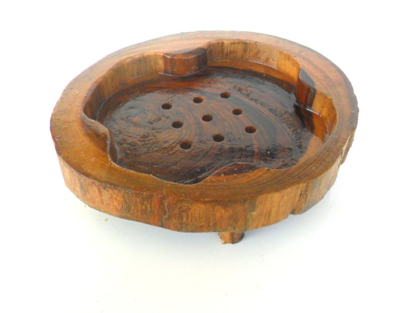 Wooden Soap Dish Rustic Driftwood Reclaimed Natural Teak Wood Soap Dish