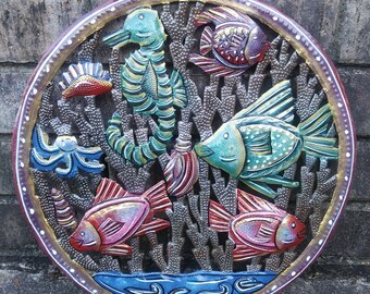 Haitian Metal Aquarium Art