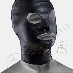Leather Mask from Premium Goat Nappa Leather