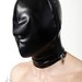 BDSM bondage hood, Sensory deprivation BDSM hood mask Leather Lined Front, bdsm restraints, PU leather hood, Gimp mask, bdsm-gear, bdsm wear 