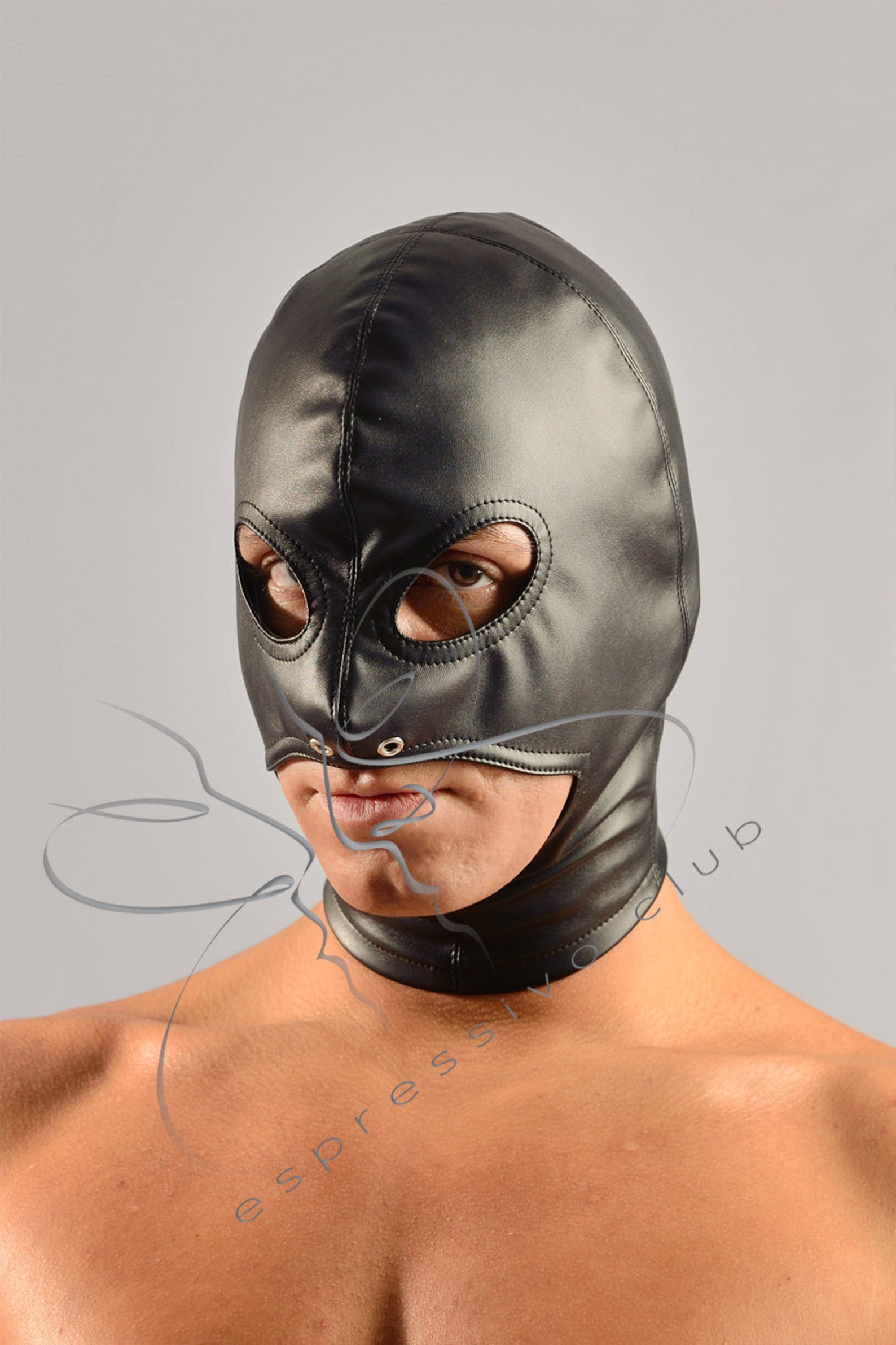 Bdsm Dominatrix Outfit Fetish Leather Mask Men Bdsm Hood Etsy