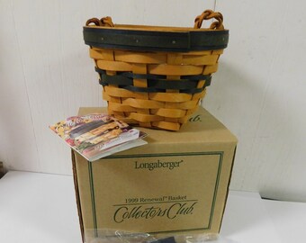 Longaberger 1999 Peppermint Basket Combo Tree Trimmings Collection