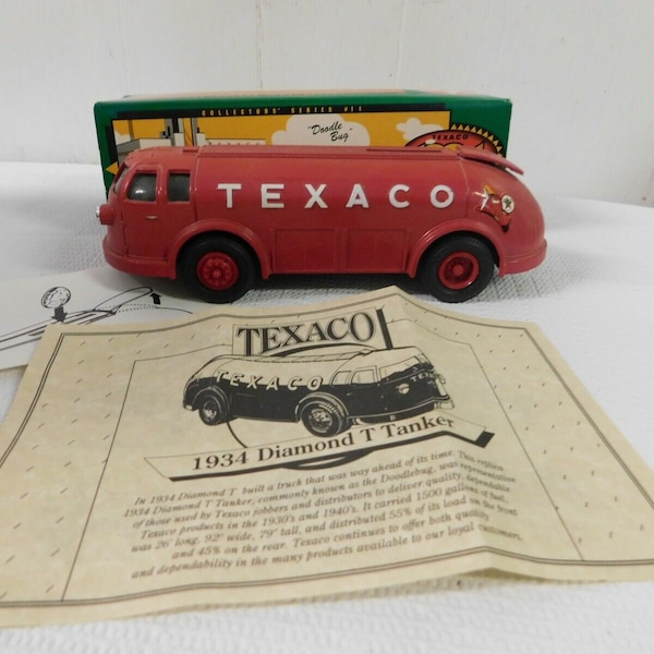 Ertl Collectibles TEXACO 1934 Doodle Bug Diamond Tanker Bank Die Cast Metal #11