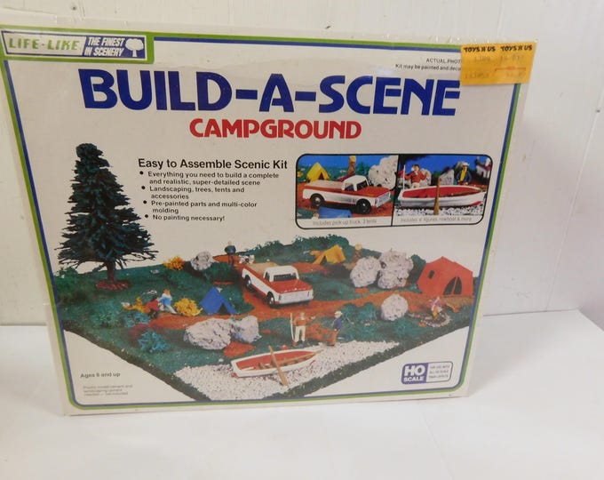 Life Like Build A Scene CAMPGROUND HO Scale Scenic Kit New in Box - Etsy