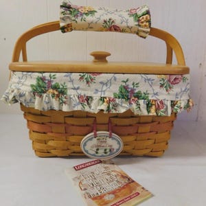 1997 Longaberger Mother's Day Timeless Memories Basket Protectors