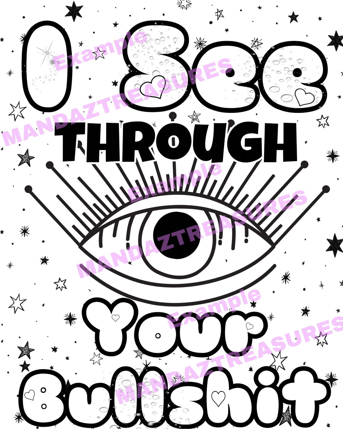 Swear Word/ Bad Words/ Adult Coloring Pages 18+ - Etsy