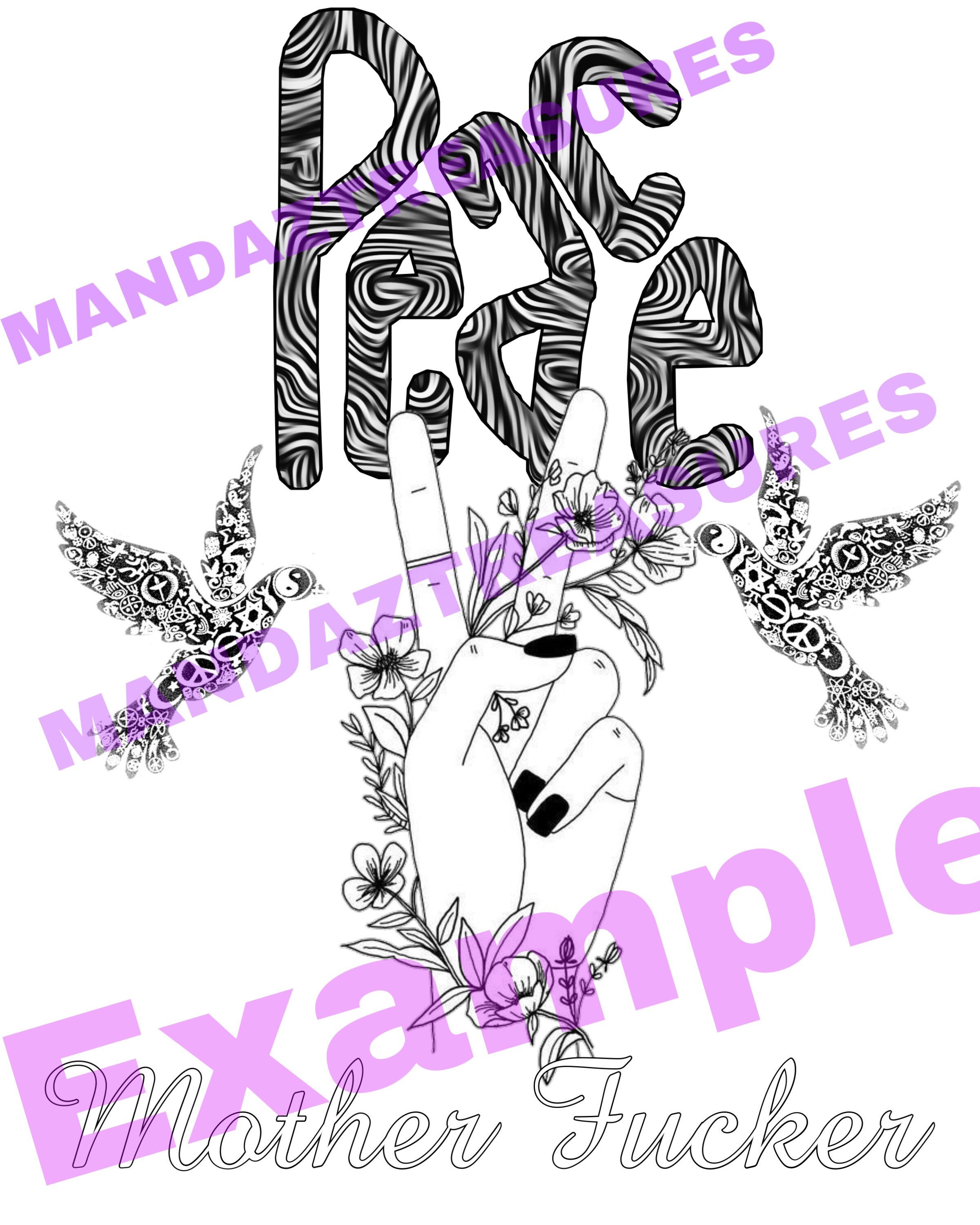 Swear Word/ Bad Words/ Adult Coloring Pages 18+ - Etsy