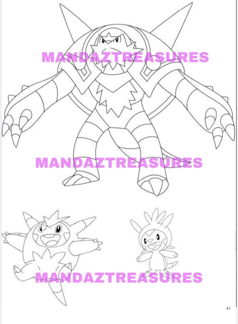 150+ Pokemon Coloring Pages/ Digital Download - Etsy