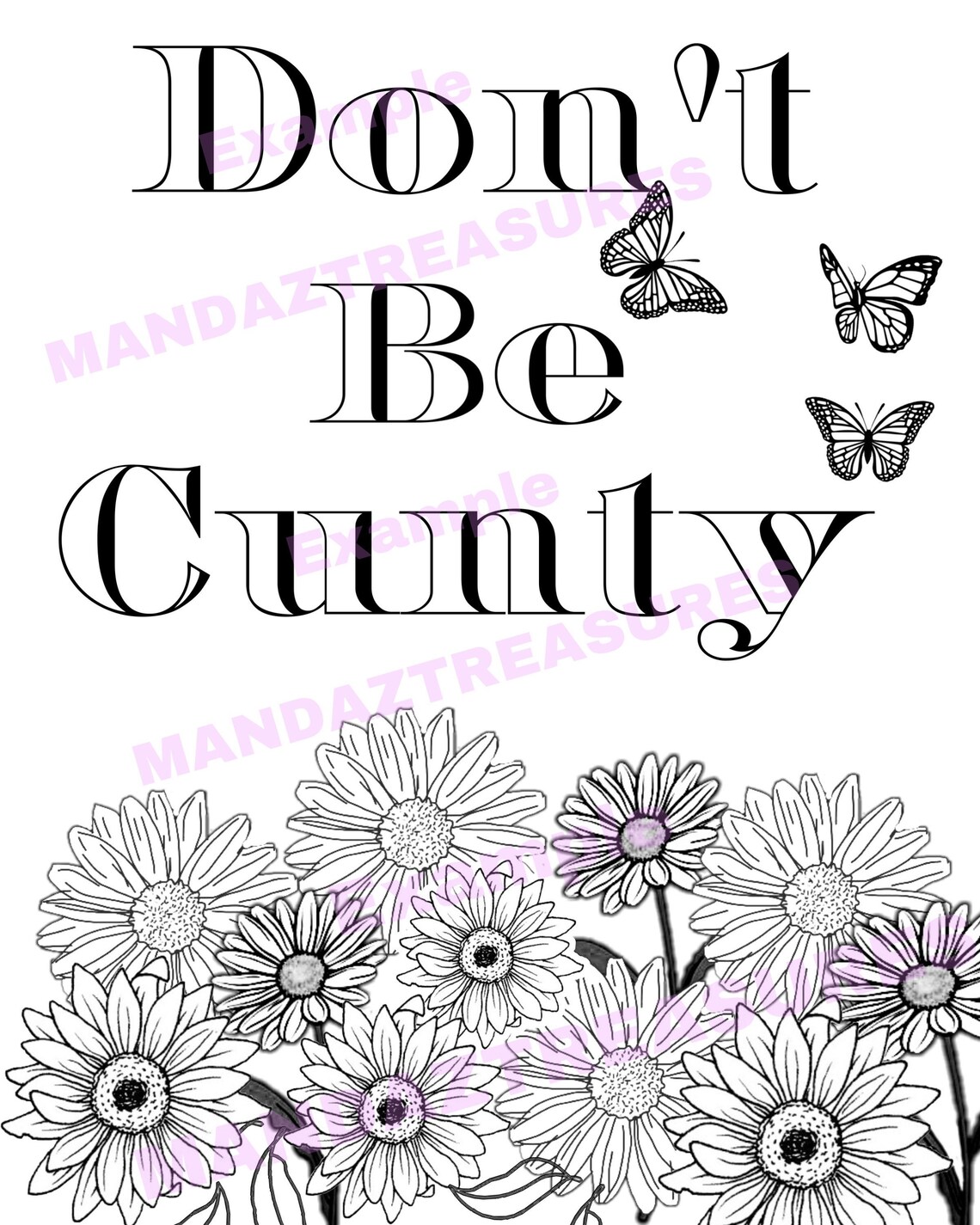 Swear Word/ Bad Words/ Adult Coloring Pages 18+ - Etsy