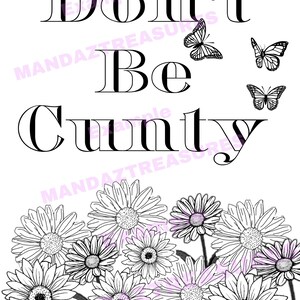 Swear Word/ Bad Words/ Adult Coloring Pages 18+ - Etsy