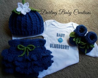 blueberry baby outfit