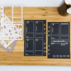 Set aus 3 Planer Schablonen: Personalisierte Schablone