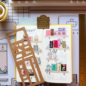 Plantilla de estantería Hobonichi Weeks